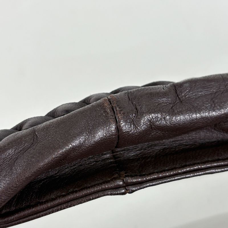 Bottega Veneta Intrecciato Shoulder Bag Hobo Leather Brown