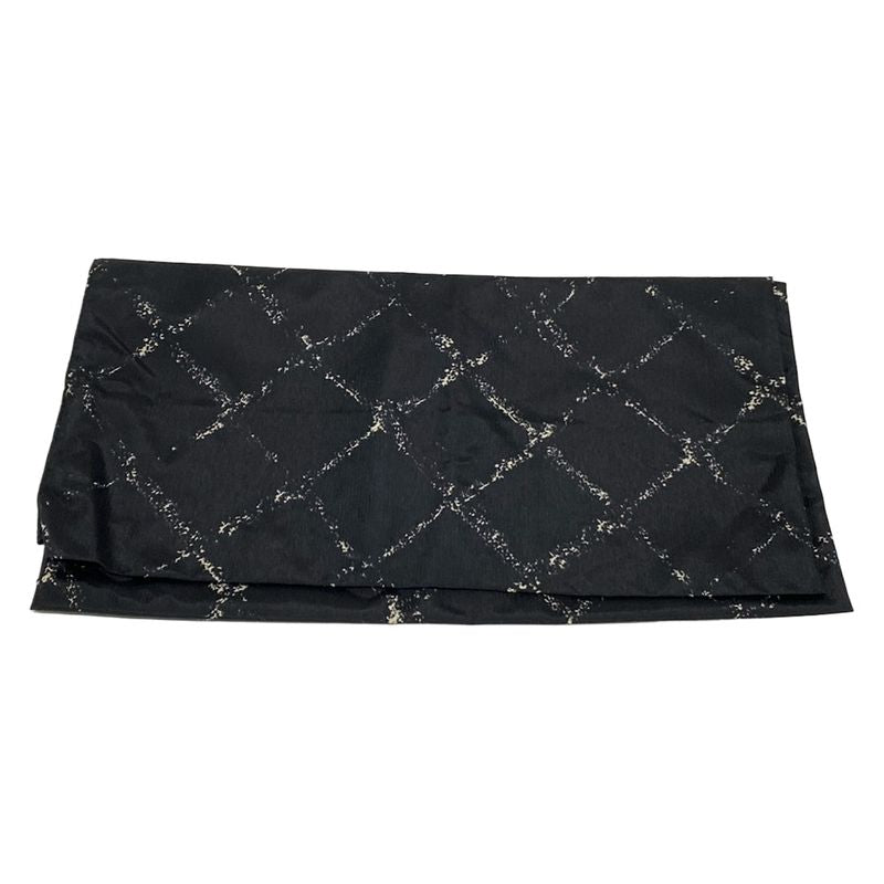 Chanel Boston Bag Old Travel Line Black White Silver Main