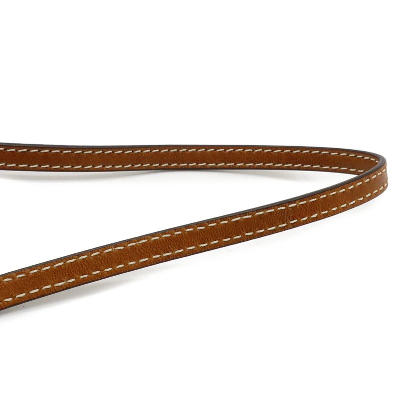 Balenciaga Biarritz Small Logo Shoulder Bag Canvas Leather Natural