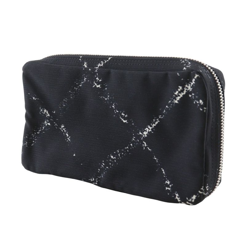 Chanel Travel Line Case Nylon Black Pouch