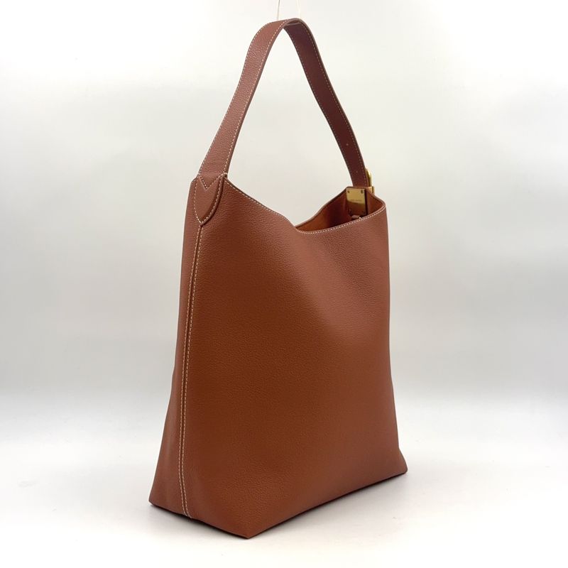 Louis Vuitton Lowki Hobo MM Leather Light Brown Shoulder Bag