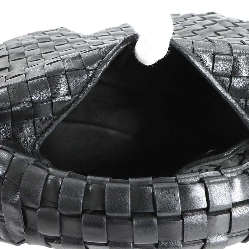 Bottega Veneta Intrecciato Hobo Hand Leather Black