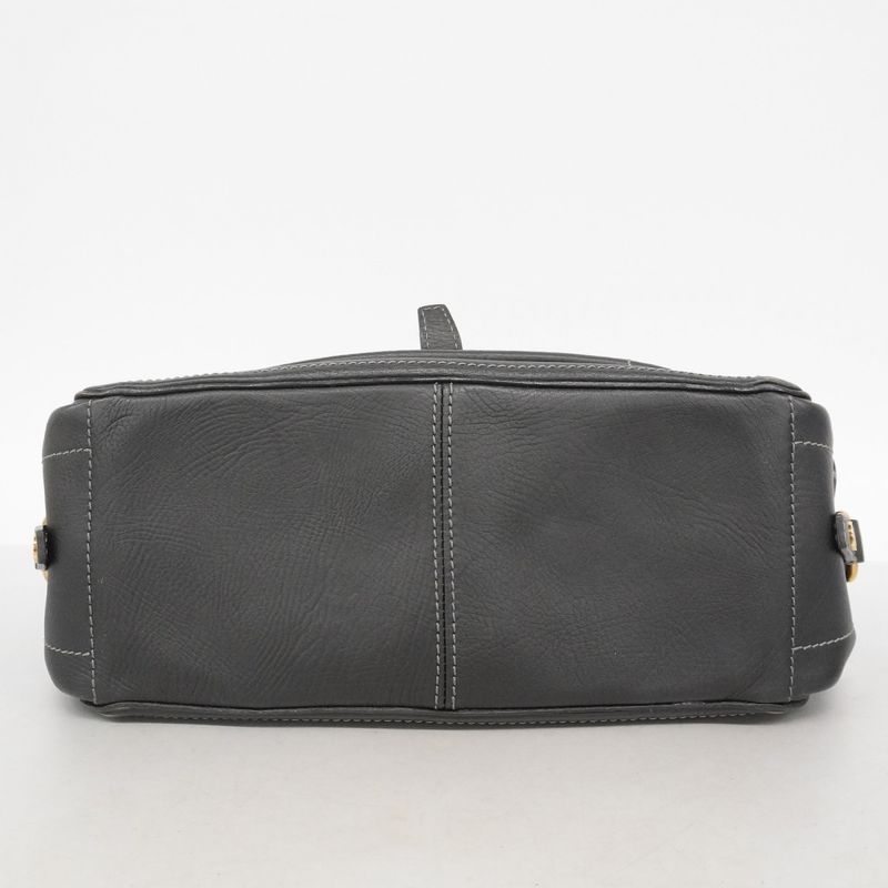 Celine Handbag Boogie Bag Leather Black Gold