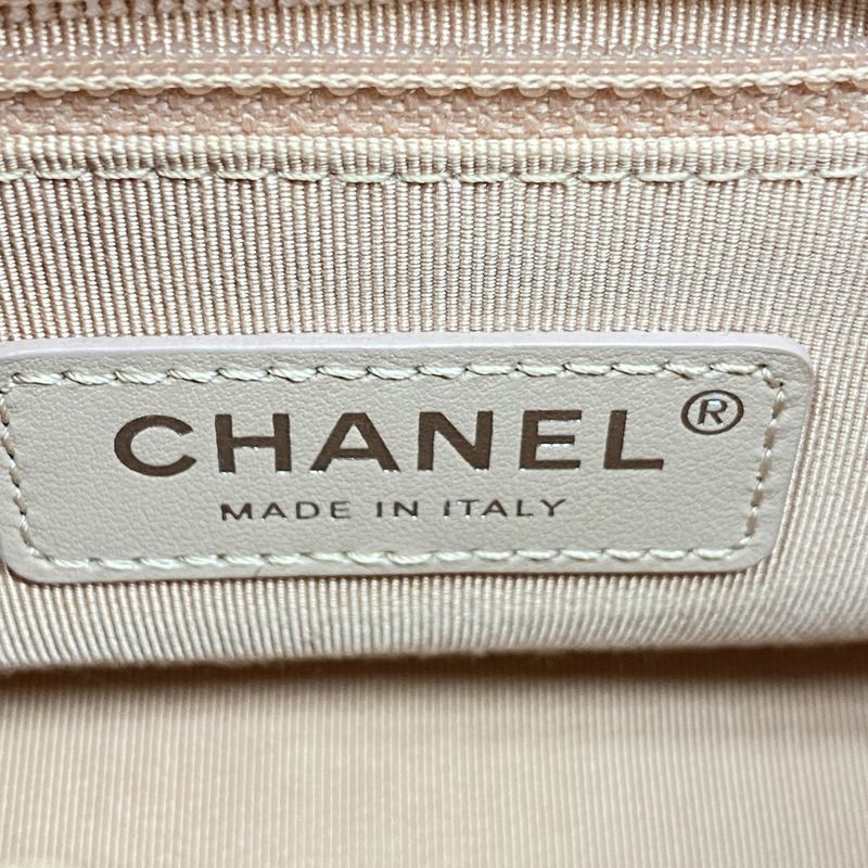Chanel Shoulder Bag Gabrielle Leather Pink Gold Silver