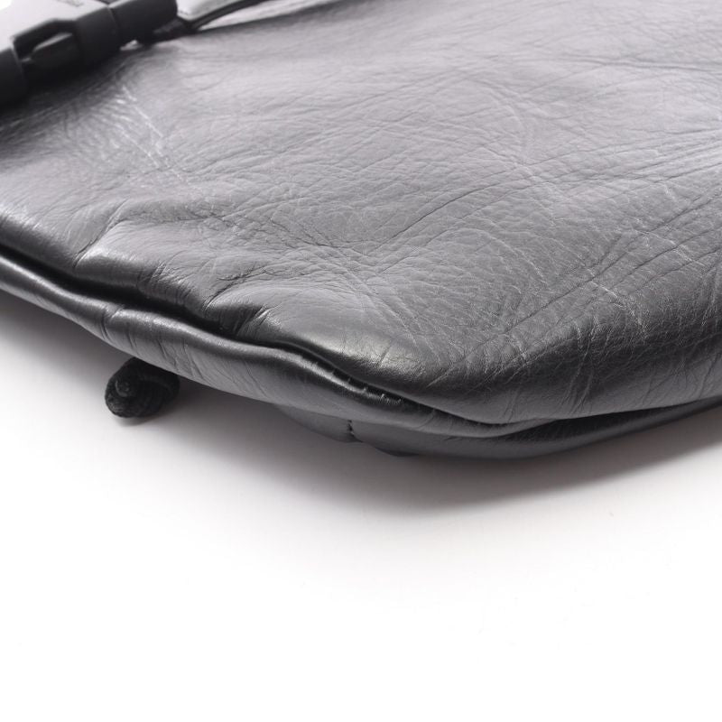 Balenciaga Waist Bag Black Leather