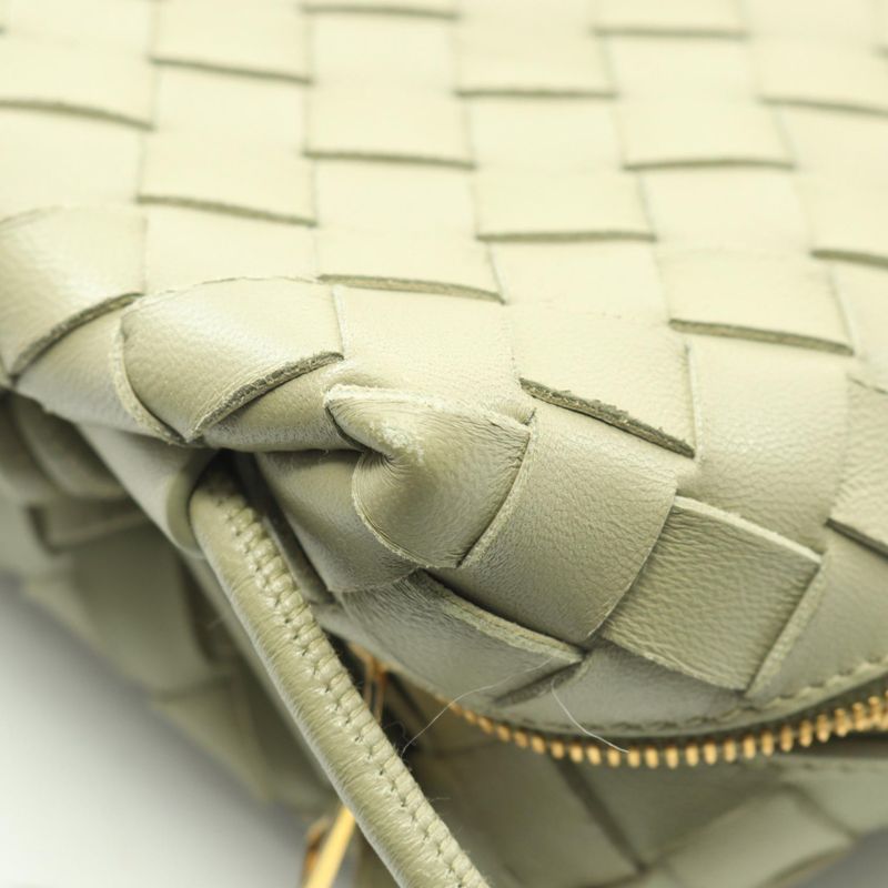 Bottega Veneta Shoulder Bag Intrecciato Small Tea Green