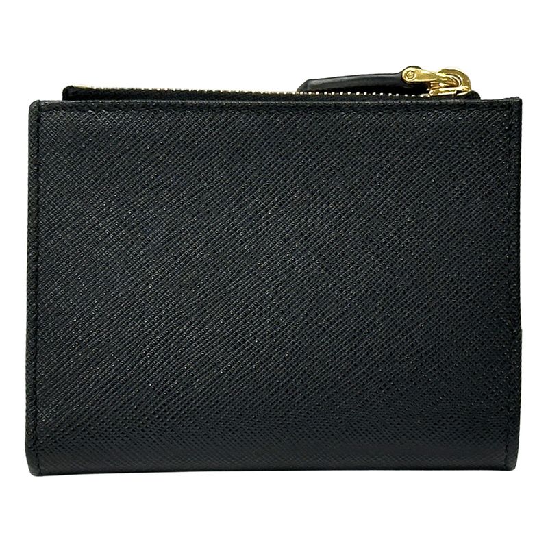 Prada Wallet Bifold Wallet Saffiano Nero Cipri Black Beige
