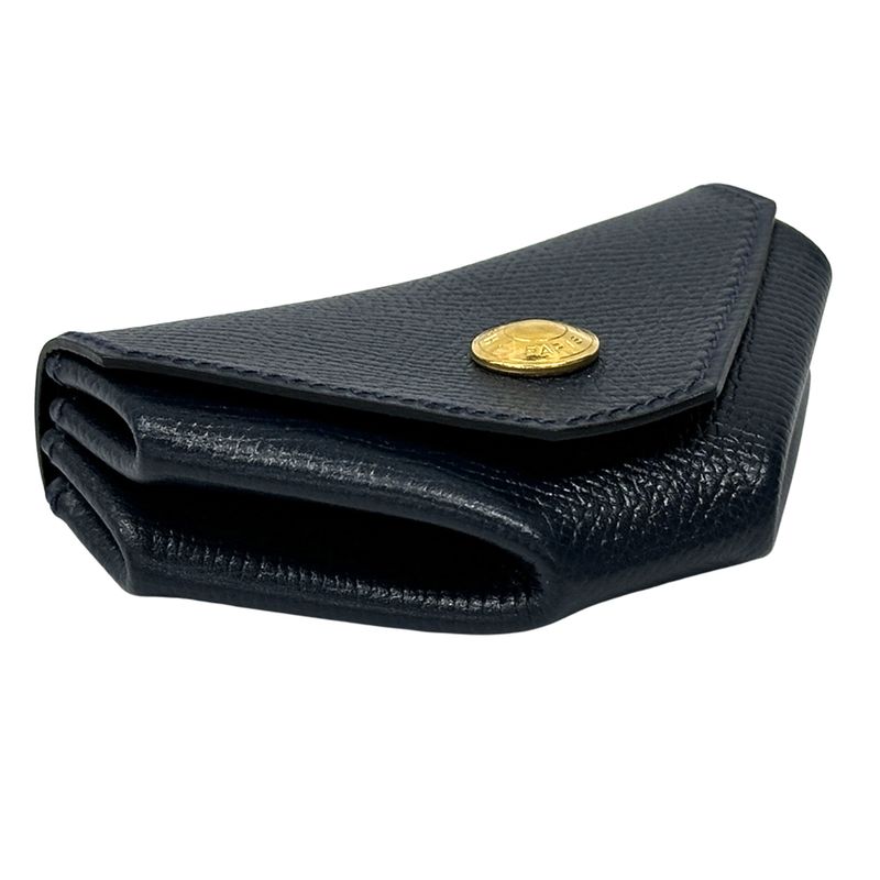 Hermes Wallet Louvain Quatre Series Coin Case Courchevel Navy