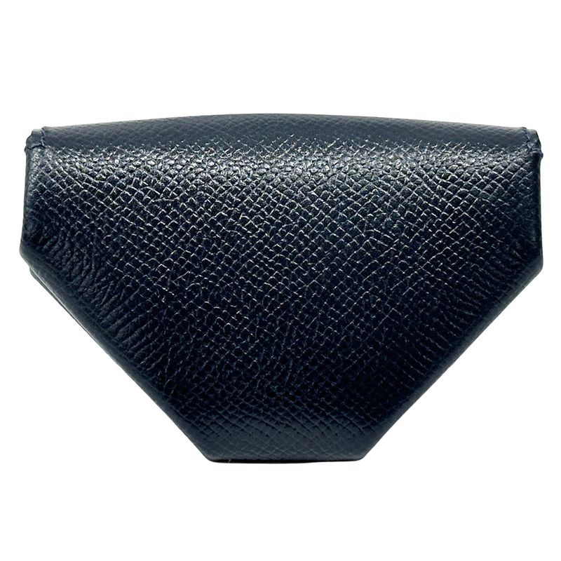 Hermes Wallet Louvain Quatre Series Coin Case Courchevel Navy