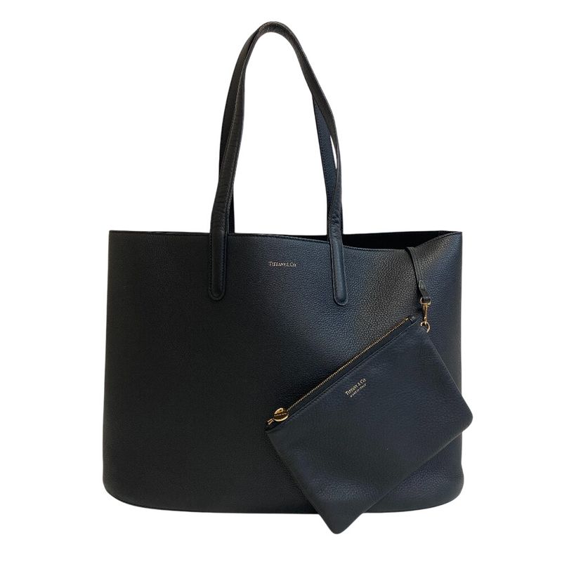 Tiffany & Co. Tote Leather Brown