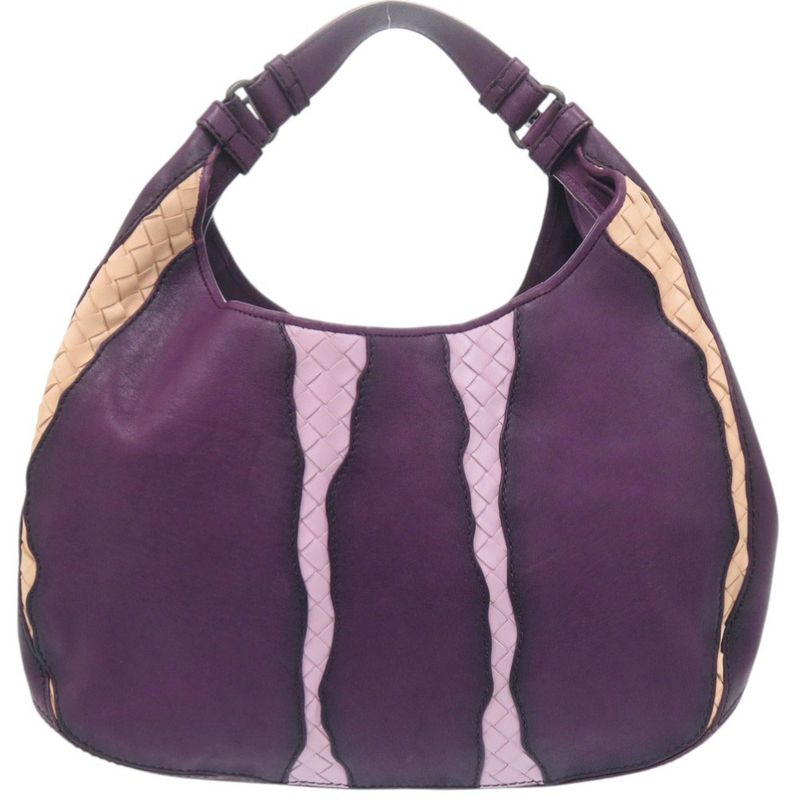 Bottega Veneta Hobo Leather Purple Handbag