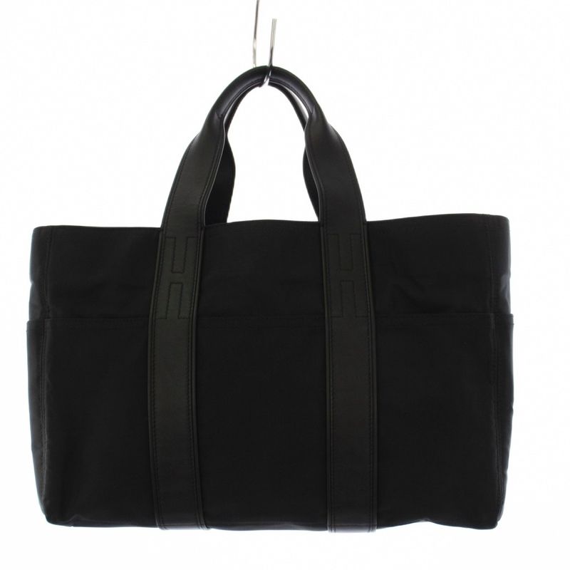Hermes Acapulco MM Tote Nylon Black