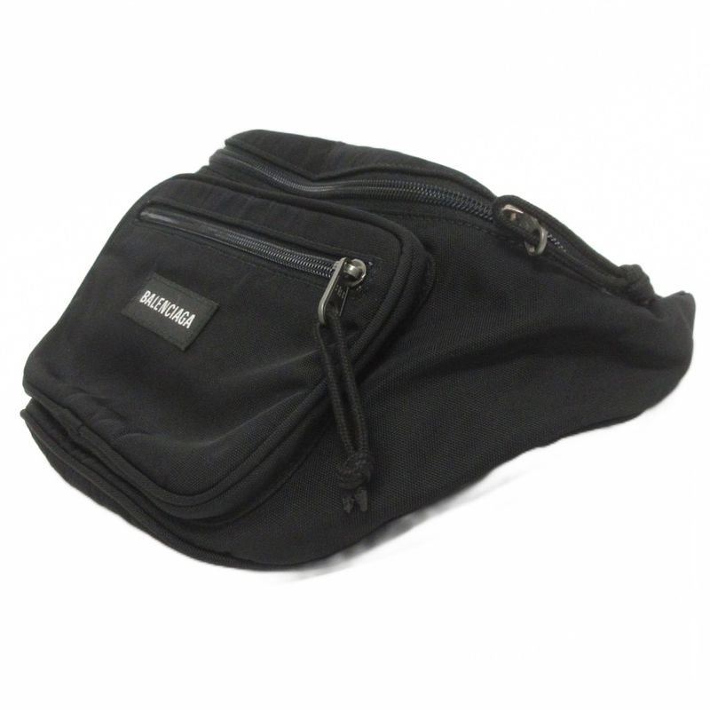Balenciaga Explorer Belt Bag Waist Pouch Nylon Black