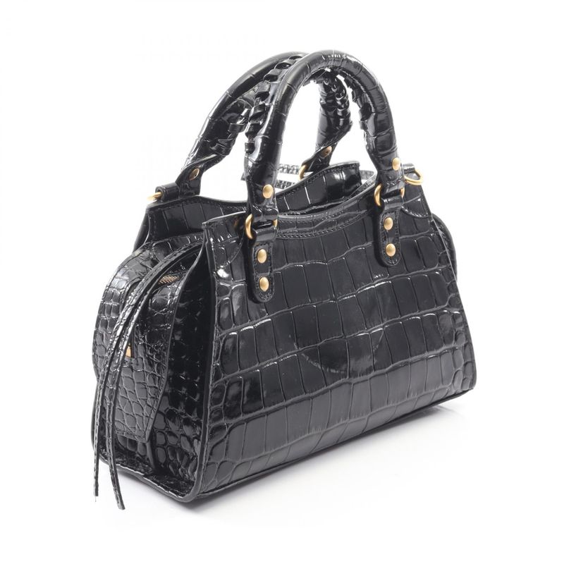 Balenciaga Handbag Neo Class City Mini Neo Classic City Mini Black Leather Neo