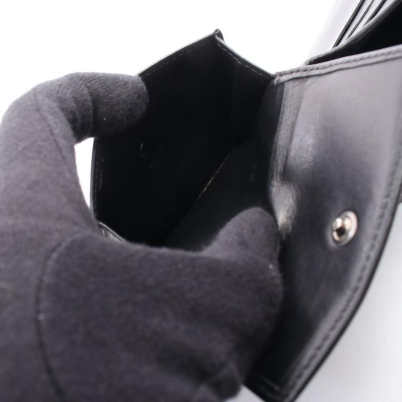 Chanel Bifold Wallet New Travel Line Black Leather