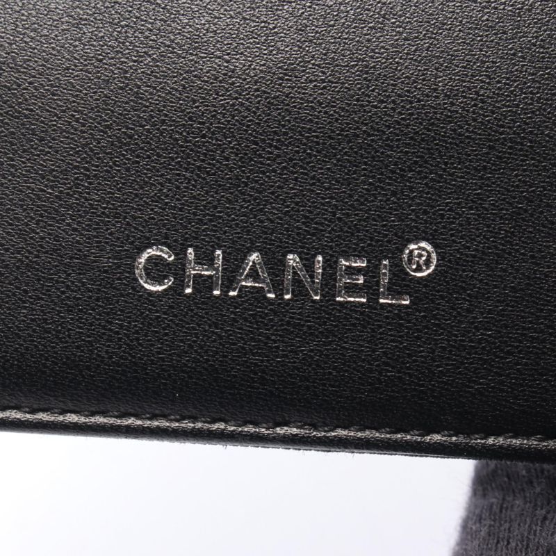 Chanel Bifold Wallet New Travel Line Black Leather
