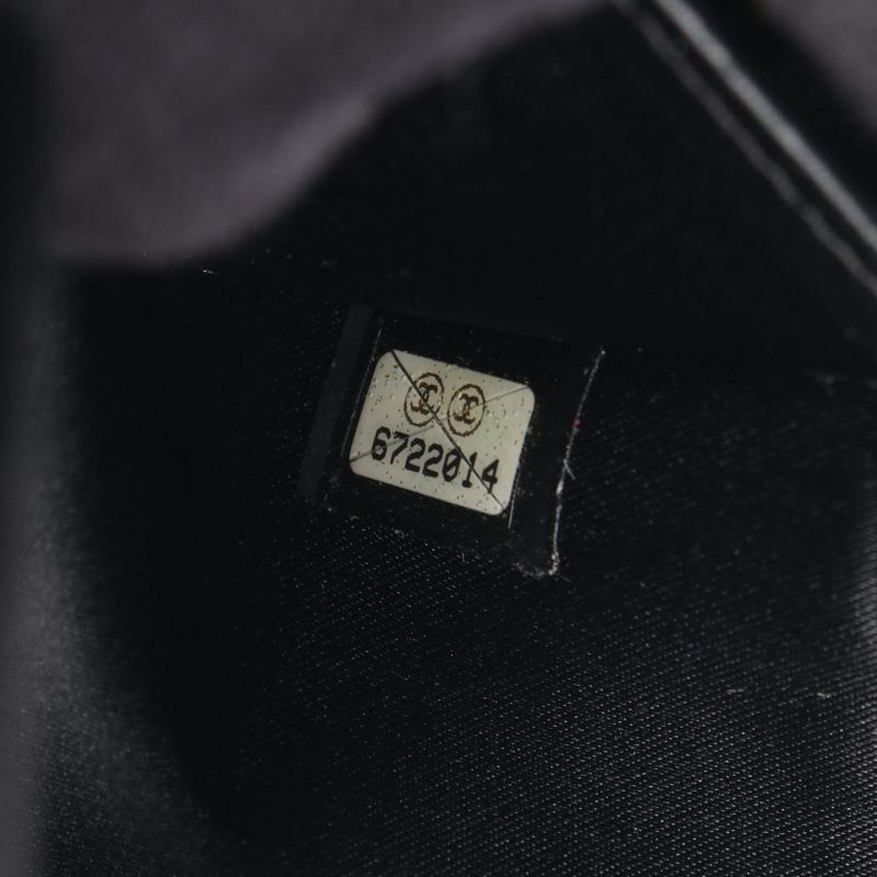 Chanel Bifold Wallet New Travel Line Black Leather