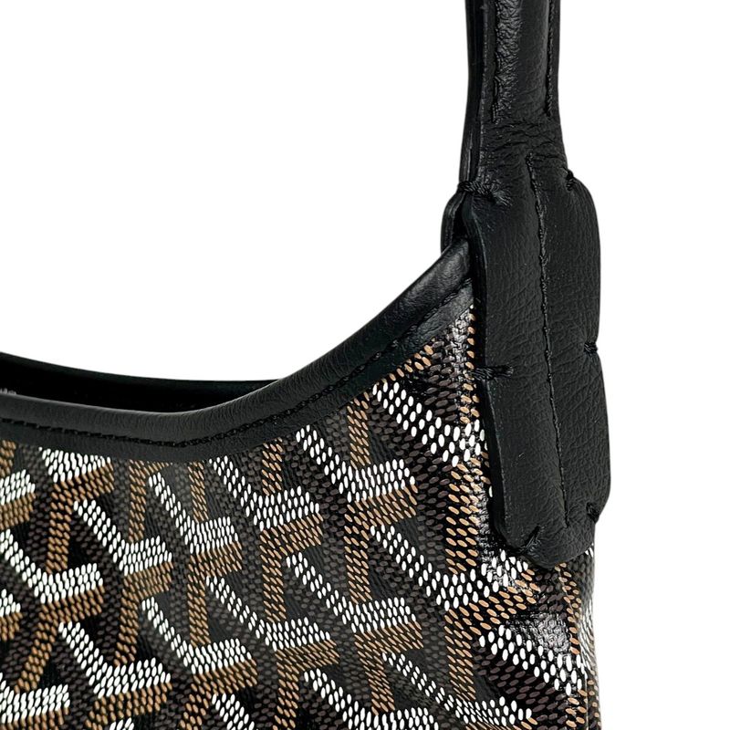 Goyard Boheme Hobo Shoulder Bag Black Brown