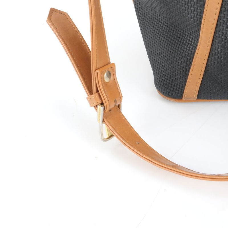 Saint Laurent Yves YSL Drawstring Leather Shoulder Bag