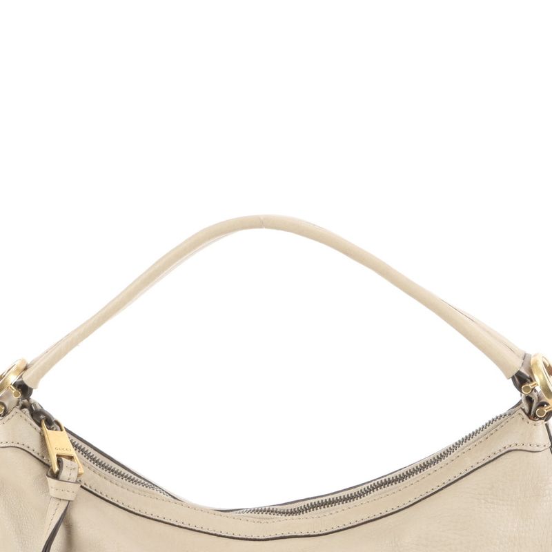 Gucci Hobo Beige Leather 2-Way Shoulder Bag