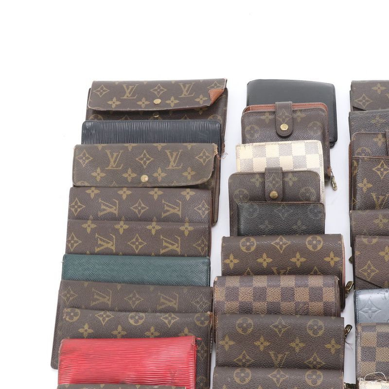 Louis Vuitton Lot Monogram Damier Epi Leather Wallet