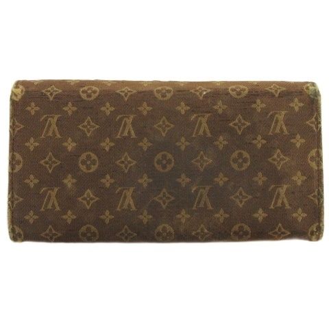 Louis Vuitton Mini Lin Portefeuille Sarah Wallet Ebene
