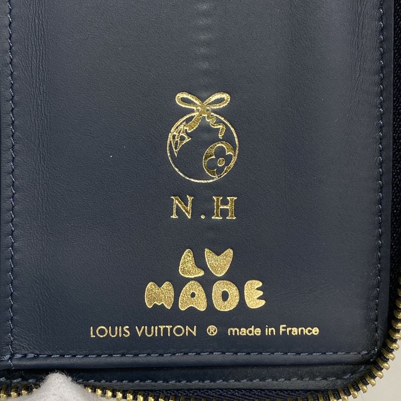 Louis Vuitton Wallet Monogram Denim LV Squared Collection Zippy