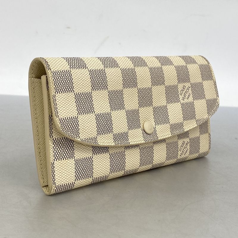Louis Vuitton Wallet Damier Azur Portefeuille White