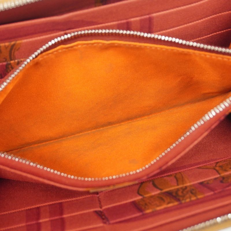 Hermes Wallet Azap Long Silk in Veau Gold Silver M