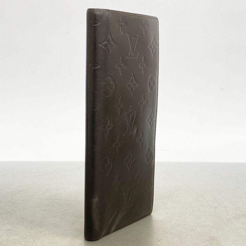 Louis Vuitton Wallet Monogram Glace Leather Portefeuille Double