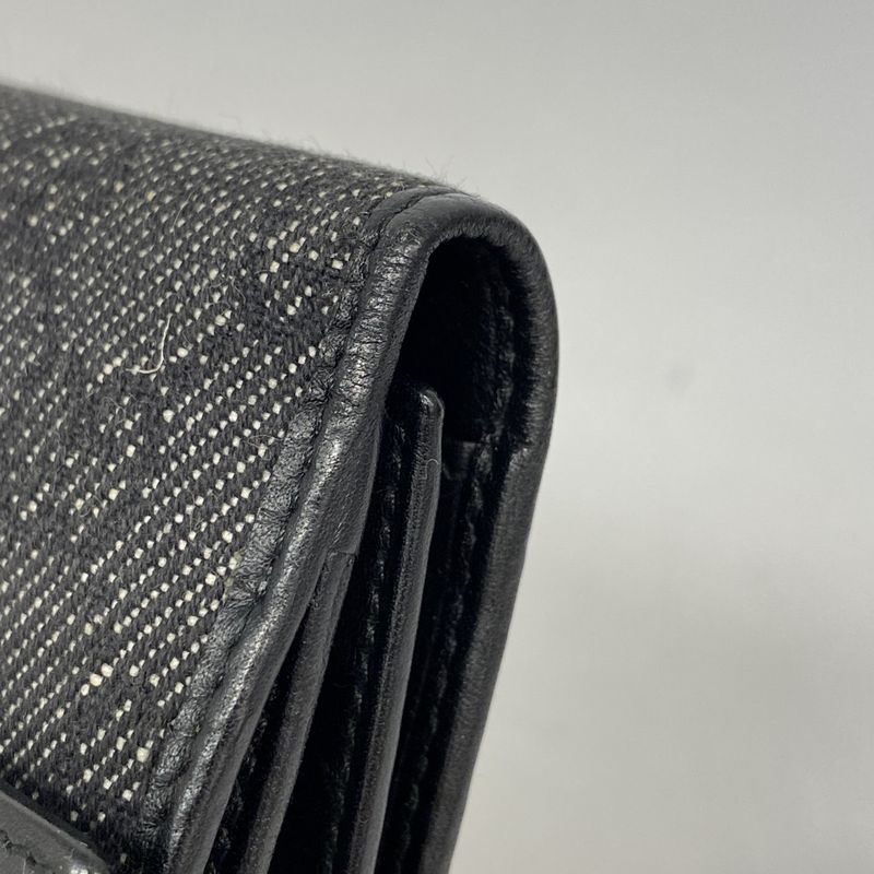 Gucci Wallet Denim Black Silver