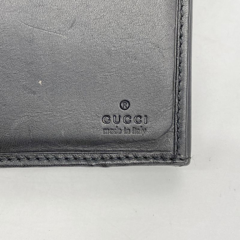 Gucci Wallet Denim Black Silver