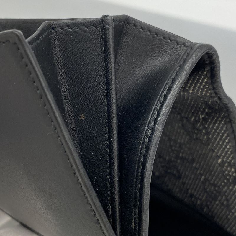 Gucci Wallet Denim Black Silver