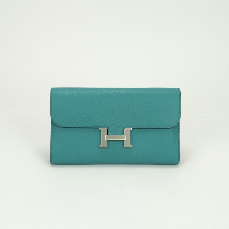Hermes Constance Long Constance Wallet Epsom Blue