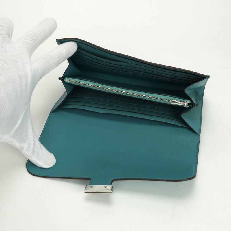 Hermes Constance Long Constance Wallet Epsom Blue