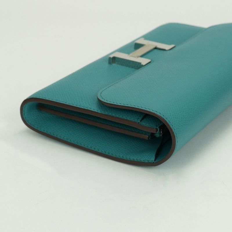 Hermes Constance Long Constance Wallet Epsom Blue
