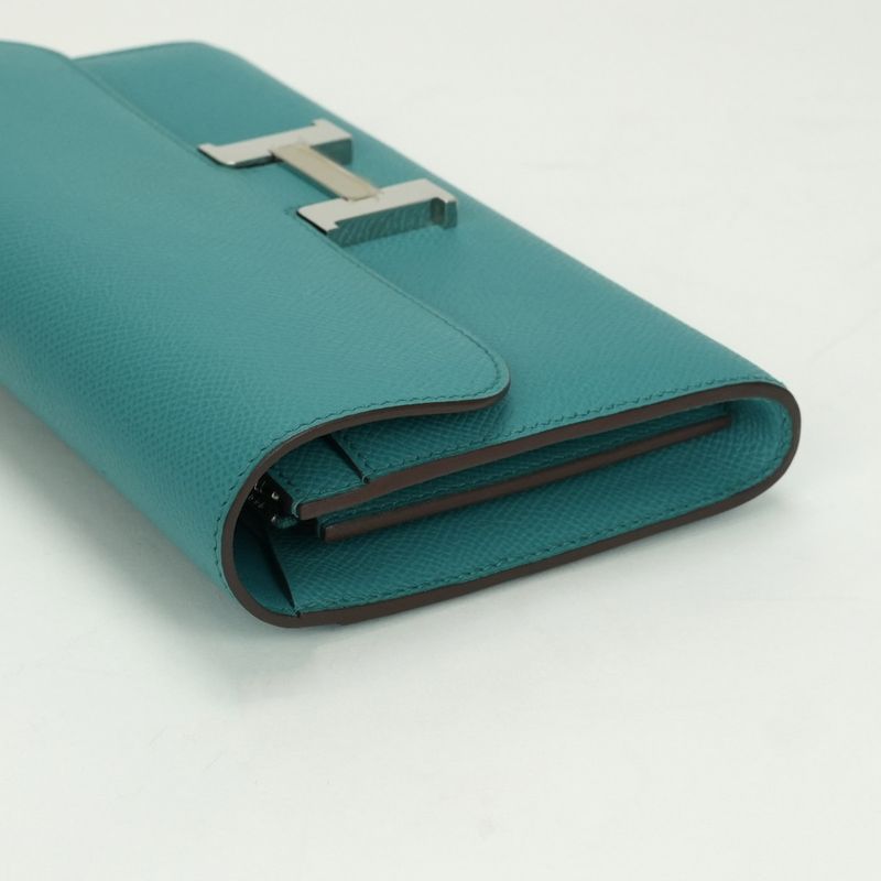 Hermes Constance Long Constance Wallet Epsom Blue