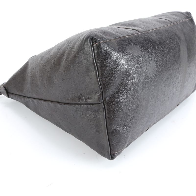 Guccissima Leather Boston Bag Business Travel Tote Carry