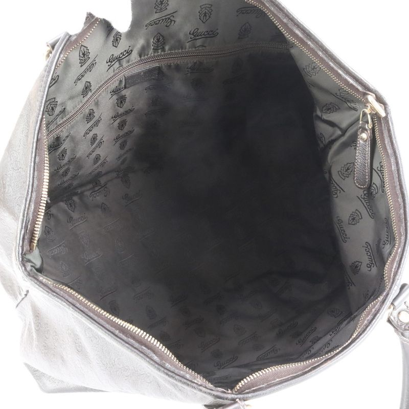 Guccissima Leather Boston Bag Business Travel Tote Carry