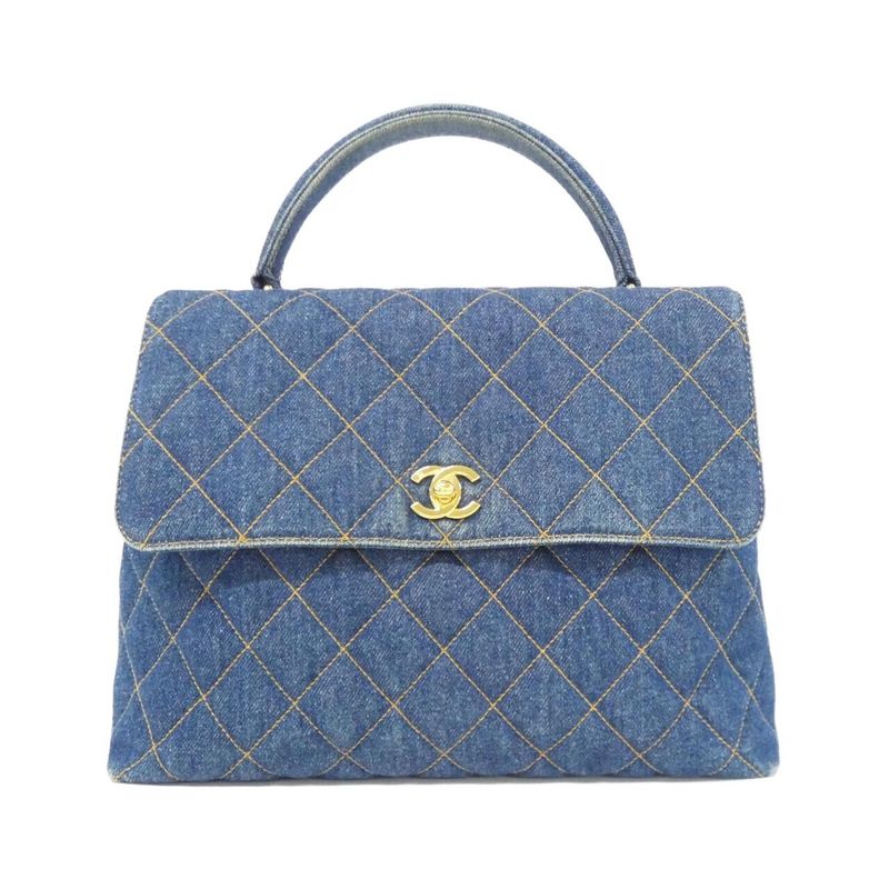 Chanel Vintage Bag Denim Blue