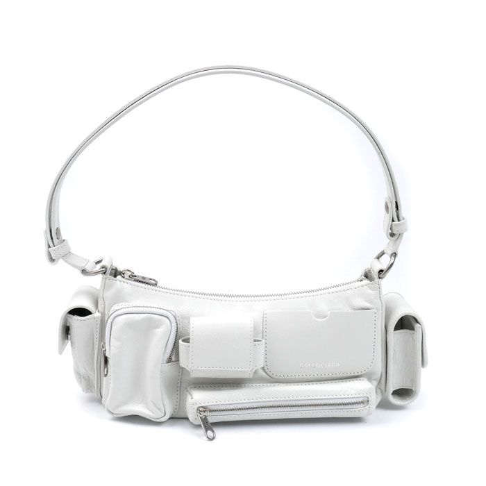 Balenciaga Super Business Shoulder Bag White
