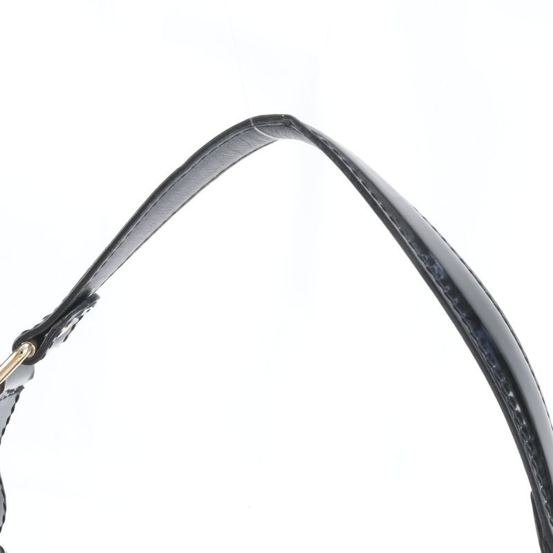 Gucci Hobo Leather Shoulder Bag Hand Black