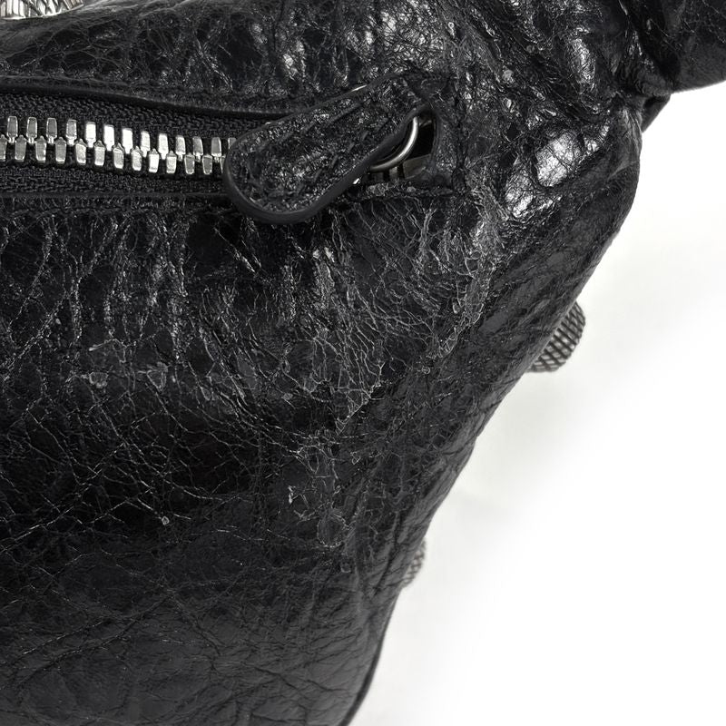 Balenciaga le Cagole Belt Bag Waist Pouch Leather Black