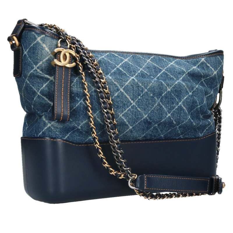 Chanel Gabriel de Large Hobo Denim Calfskin Chain Shoulder Bag