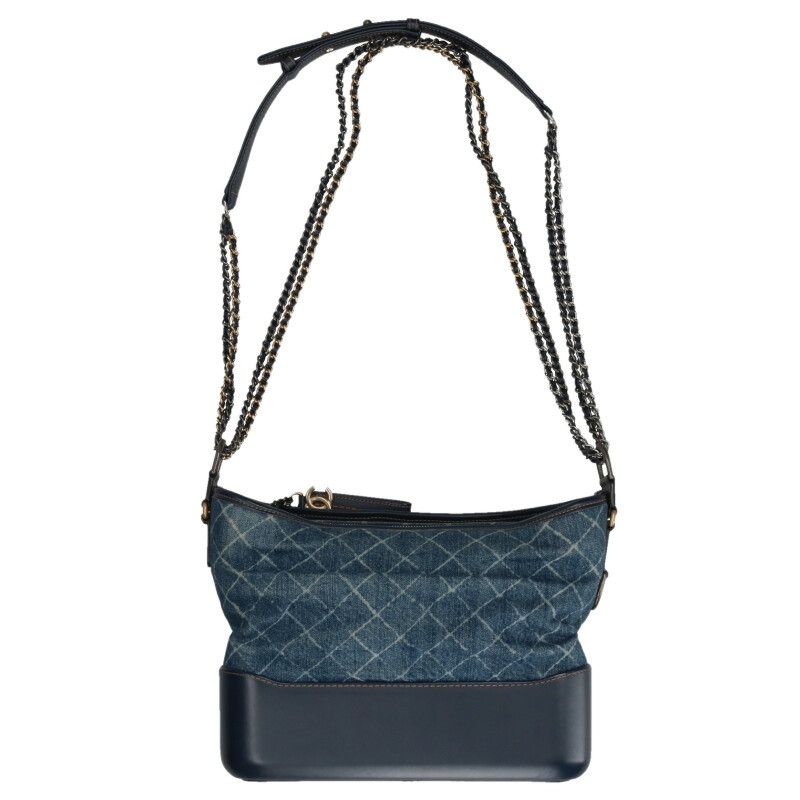 Chanel Gabriel de Large Hobo Denim Calfskin Chain Shoulder Bag