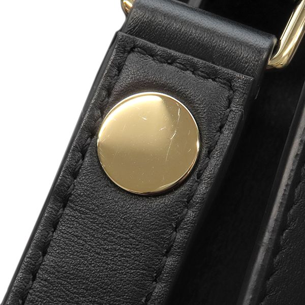 Cartier Shoulder Bag Hobo Bag Sm Leather Black Gold Hardware Must de