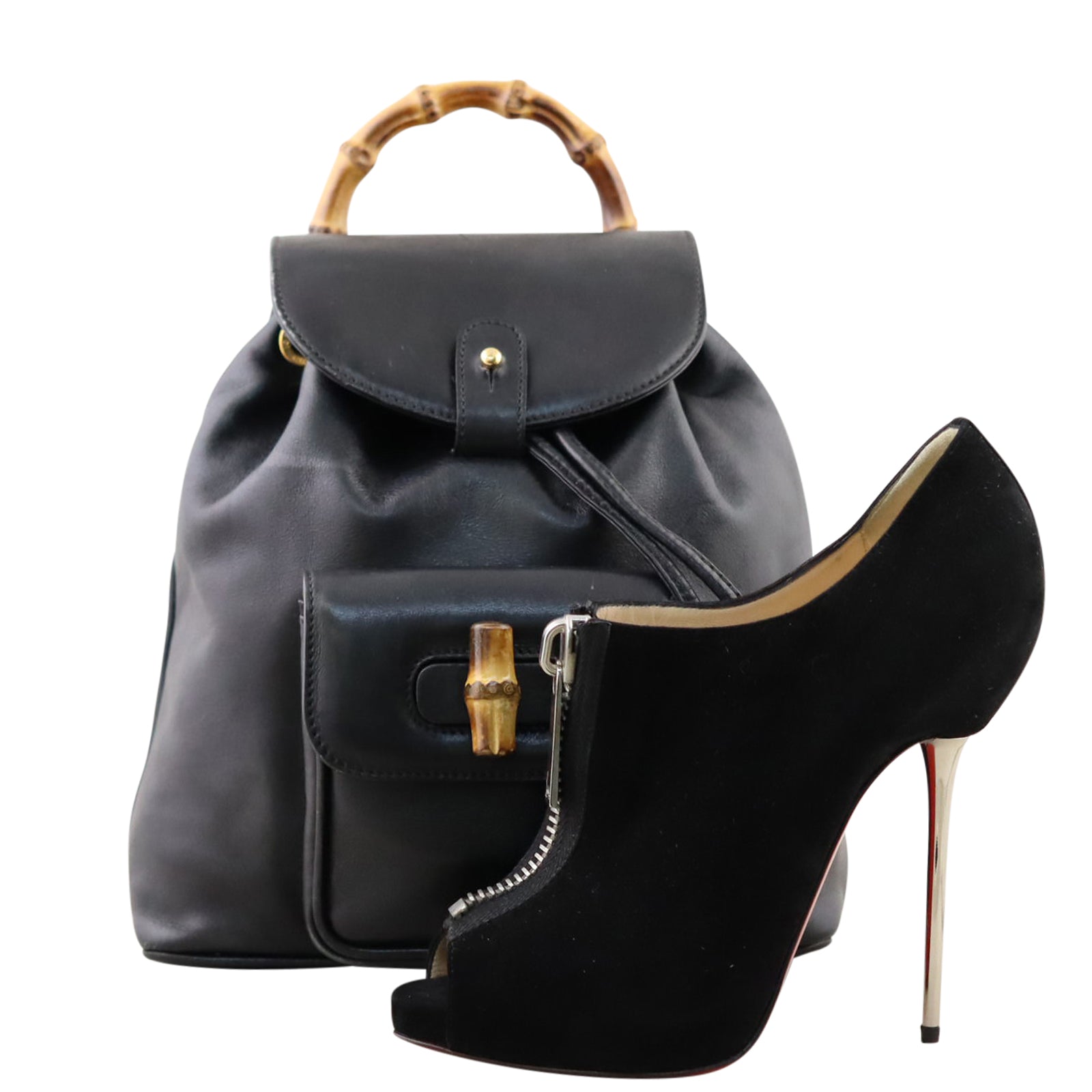 Gucci Bamboo Leather Mini Backpack