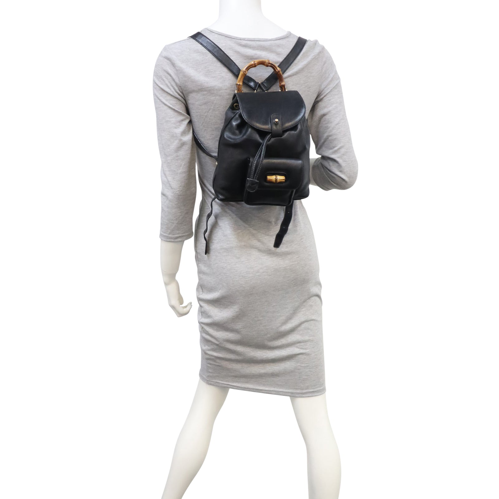 Gucci Bamboo Leather Mini Backpack