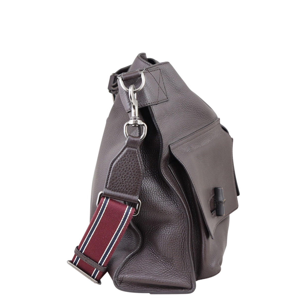 Gucci Bamboo Leather Messenger Bag