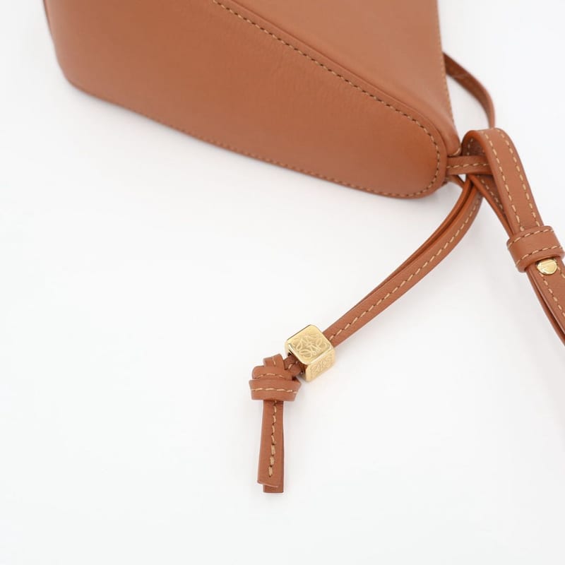 Loewe Hammock Hobo Bag Mini 2 way Bag Leather Tan Brown